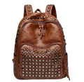 Rivet Mini Backpack - Brown